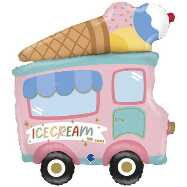 Ice-cream Truck Supershape Foil Balloon