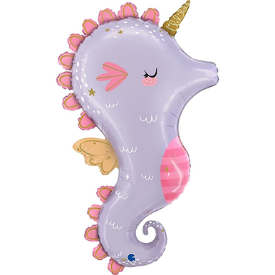 Cute Seahorse Supershape Foil Balloon