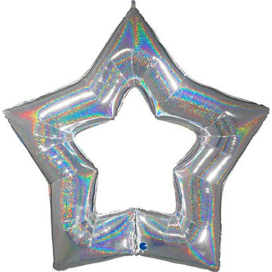 Cutout Star Superstar Foil Balloon