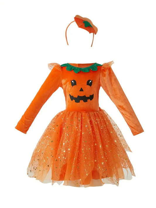 🌟New🌟 Miss Pumpkin Sparkle Costume