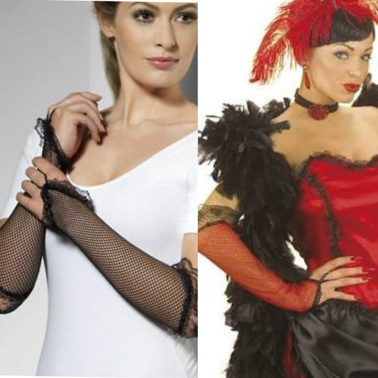 Can Can Fishnet Gloves