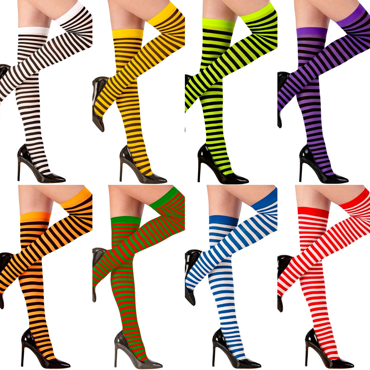 Striped Hold up Stockings