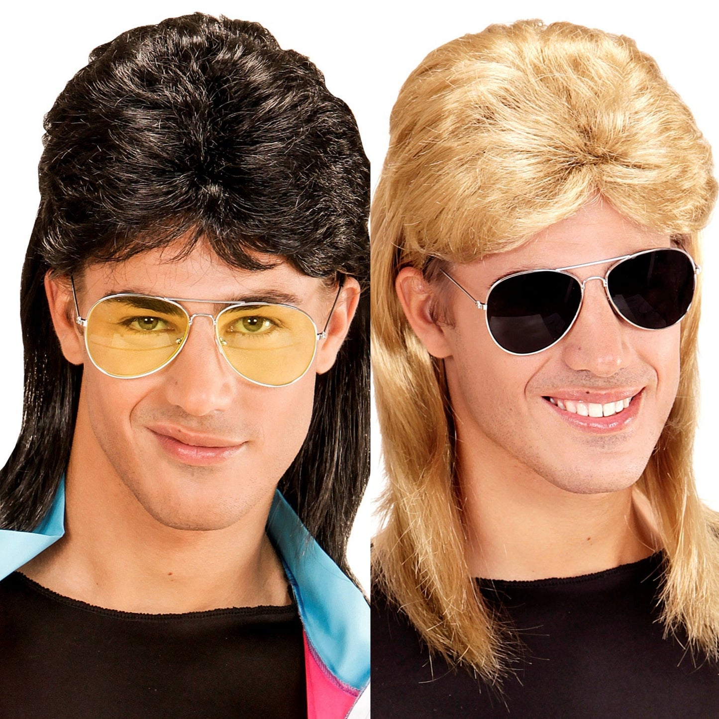80's Mullet Wig and Glasses