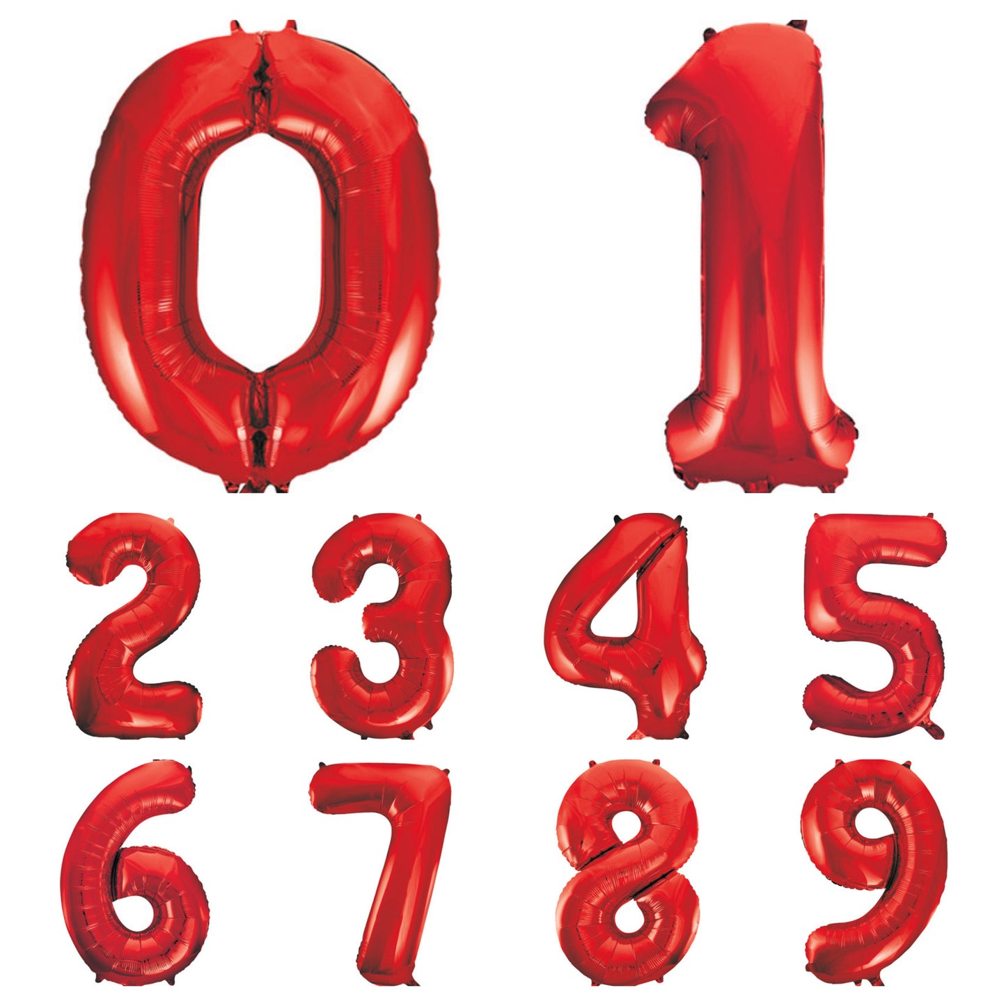 Giant Foil Number Balloon Red