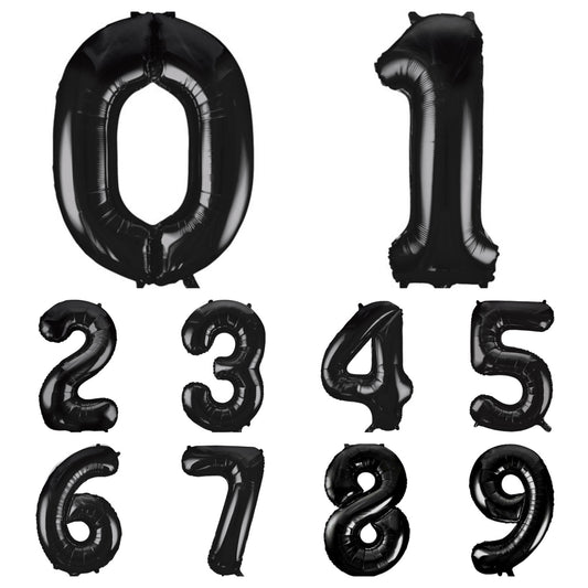 Giant Foil Number Balloon Black
