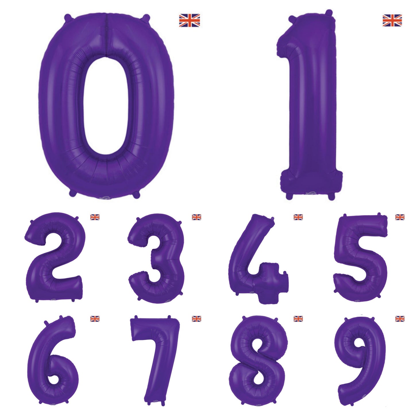 Giant Foil Number Balloon Purple