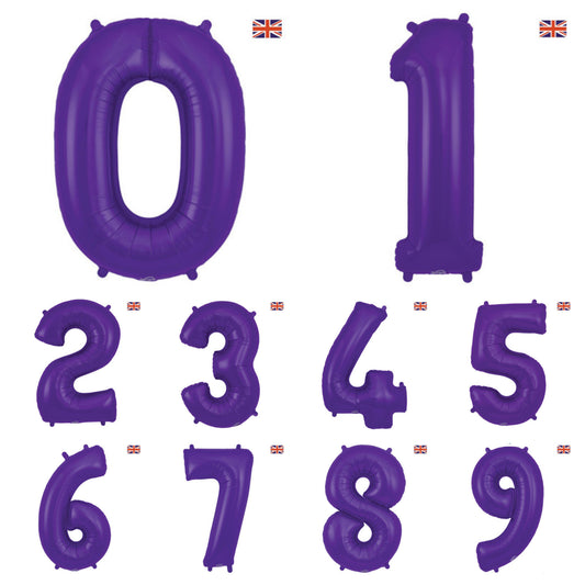 Giant Foil Number Balloon Purple