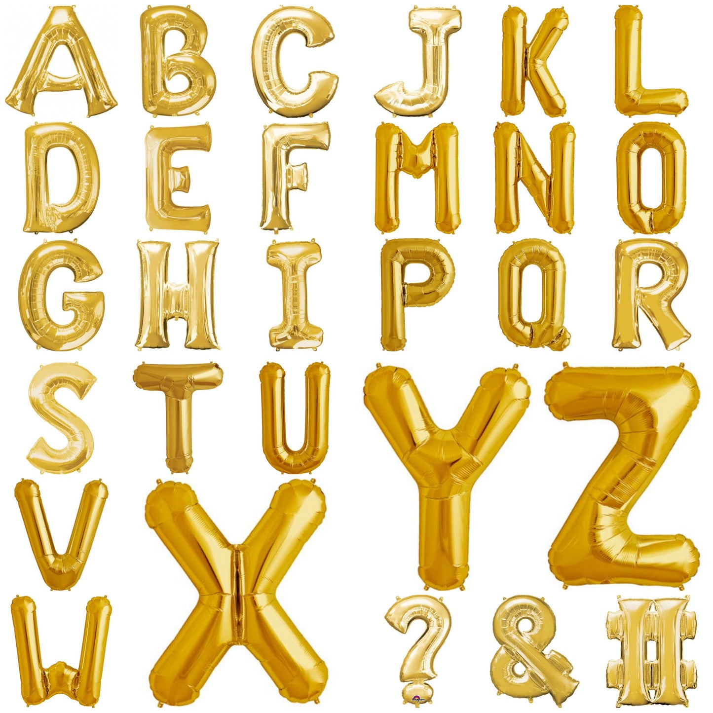 Giant Foil Letter Gold