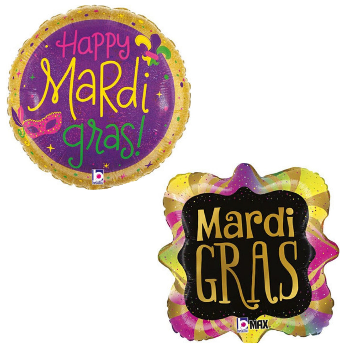 Mardis Gras 18" Foil Balloon