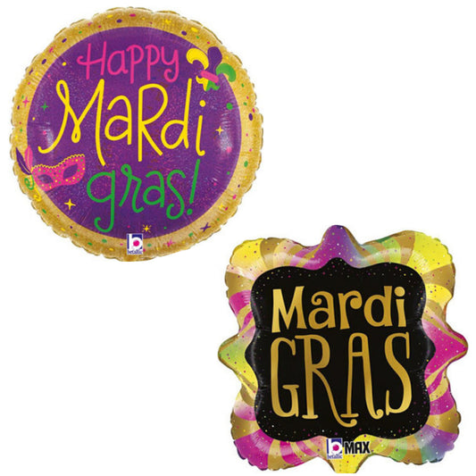 Mardis Gras 18" Foil Balloon