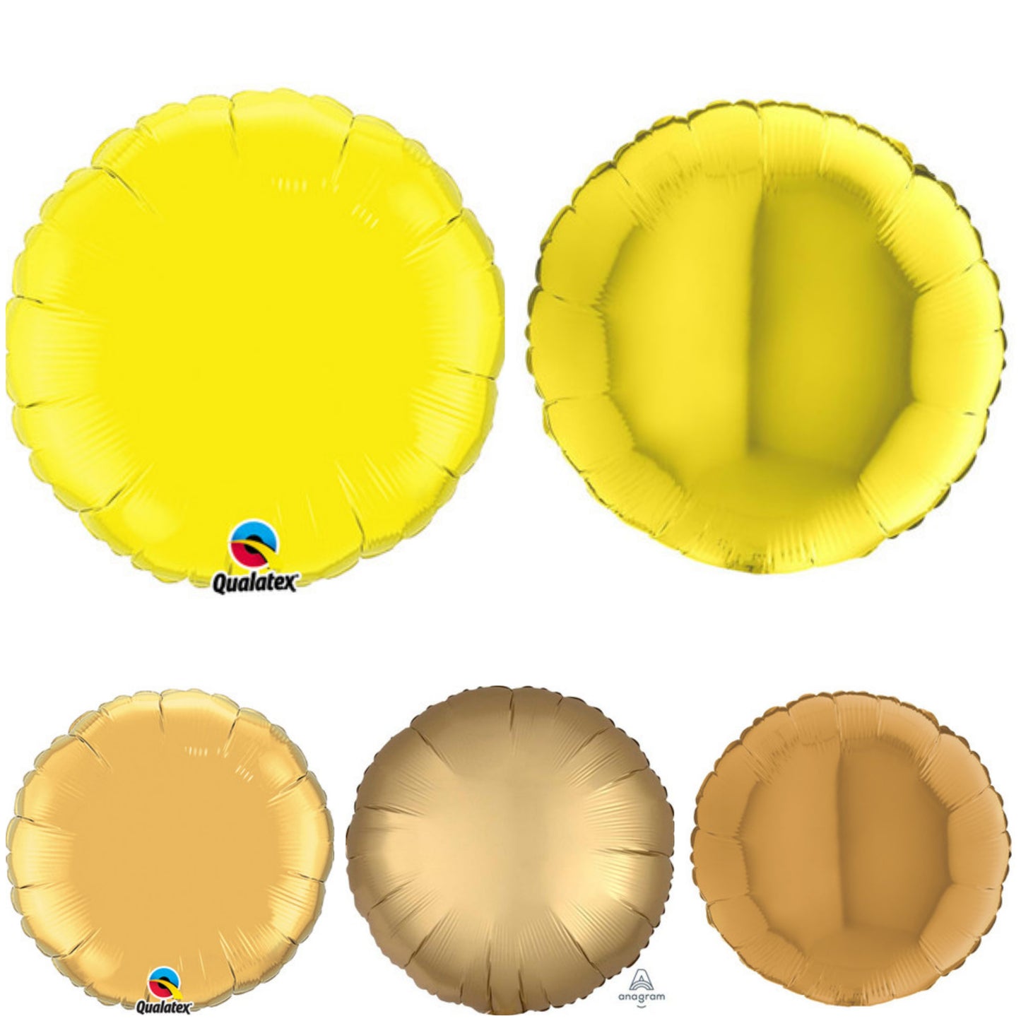 Plain Round Yellow/ Gold 18" Balloon