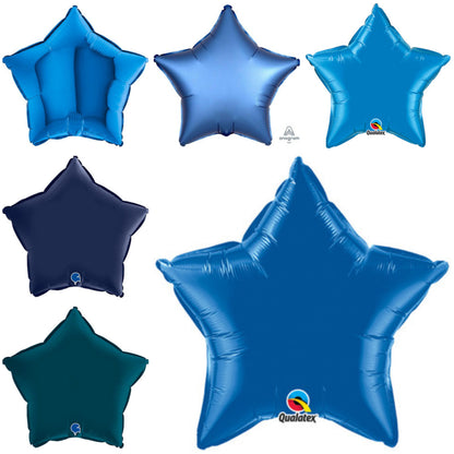Plain Dark Blue Star 20" Balloon