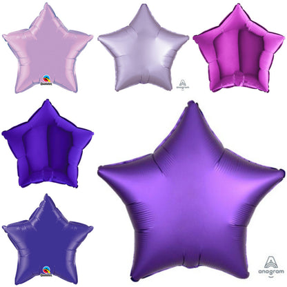 Plain Purple Star 20" Balloon