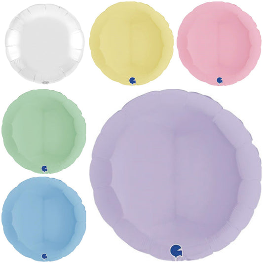Plain Round Pastel Giant 36" Balloon