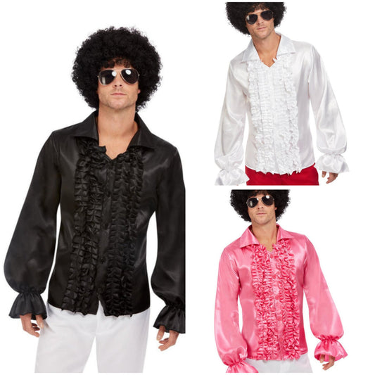 Satin Ruffled Shirt Costume