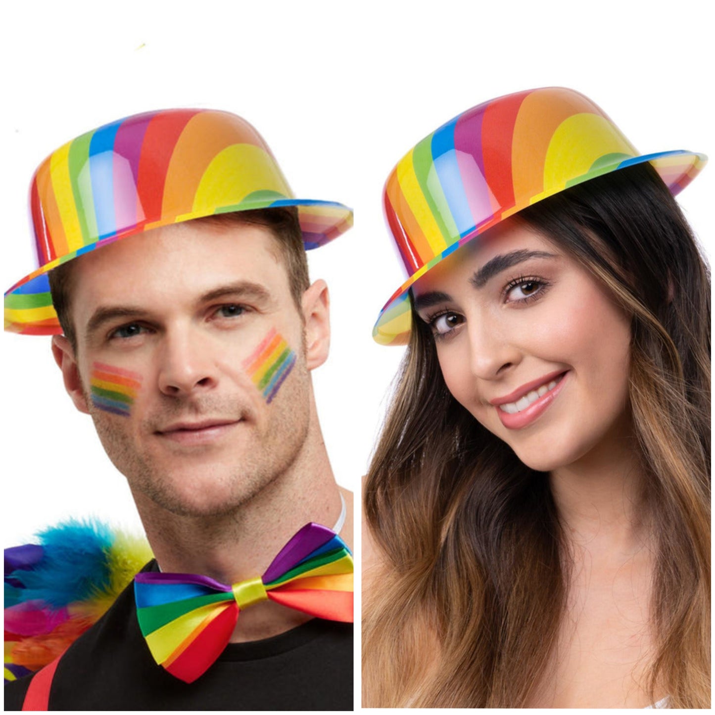 Rainbow Bowler Hat