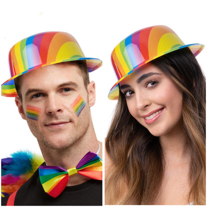 Rainbow Bowler Hat