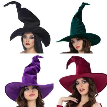 Twisted Velour Witch Hat