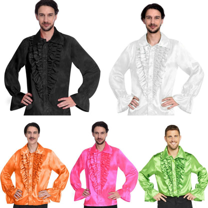 Satin Ruffled Shirt Costume