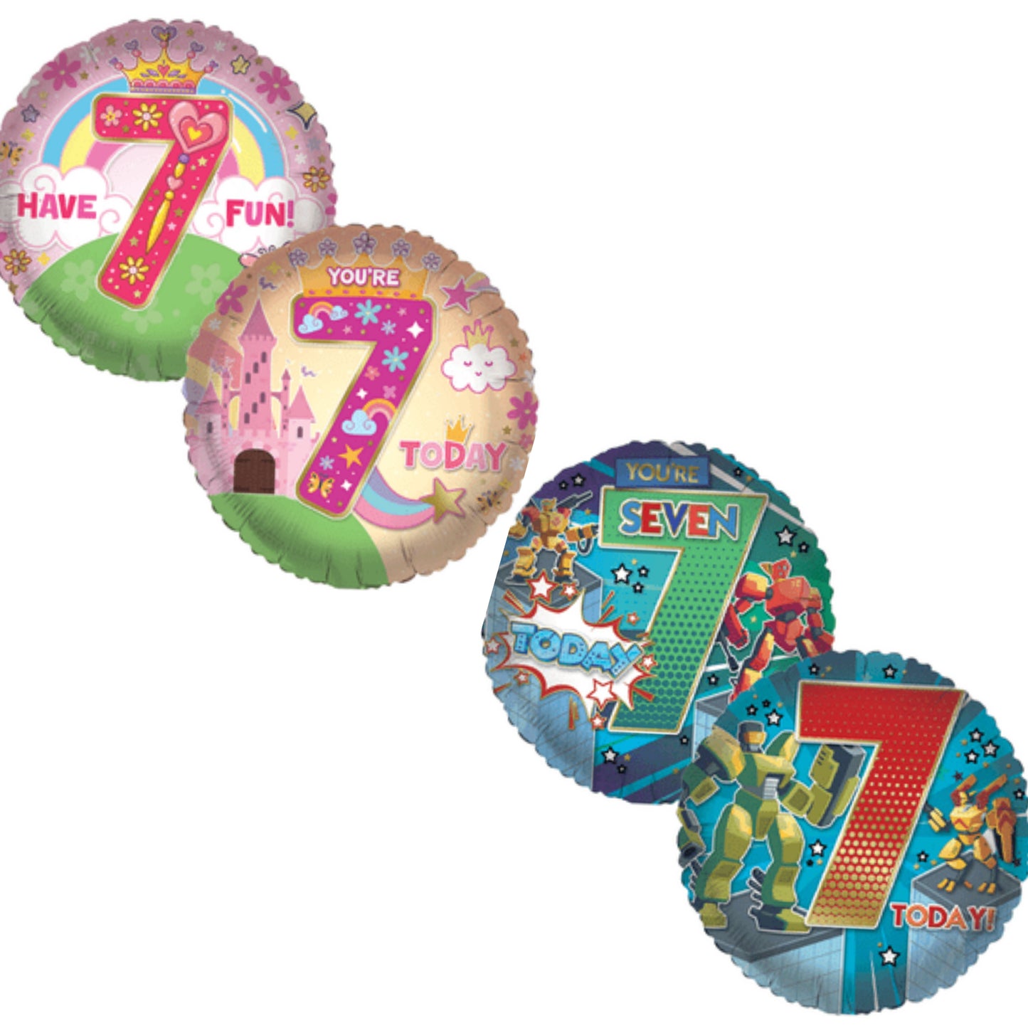 Age 7 Character 18" Foil Balloon