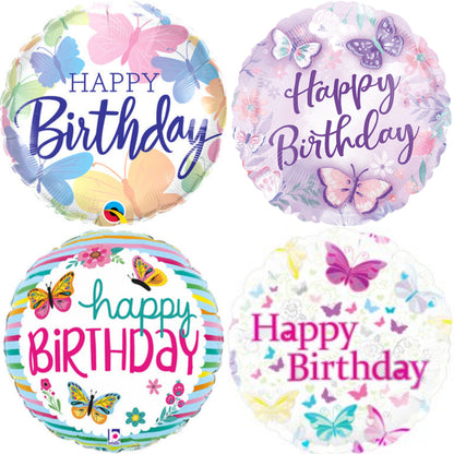 Birthday Butterflies 18" Foil Balloon