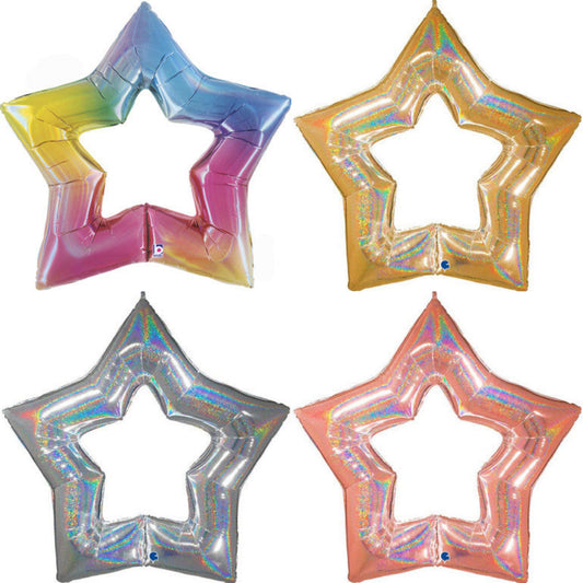 Cutout Star Superstar Foil Balloon