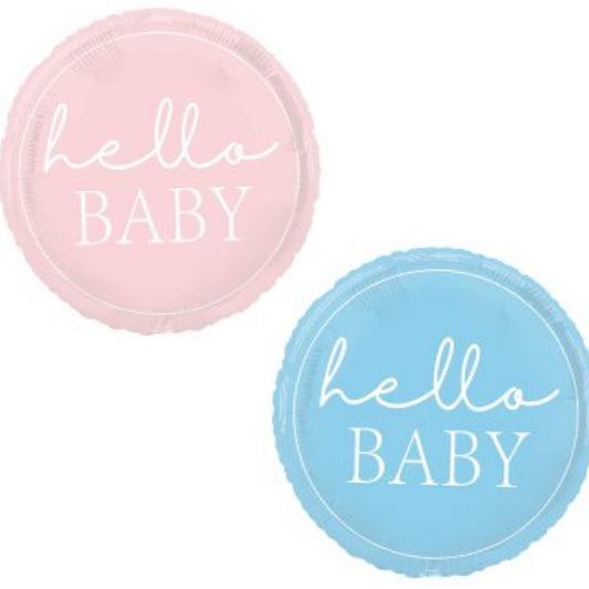Hello Baby Girl/ Boy 18" Foil Balloon