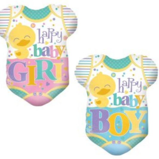 Baby Girl/ Boy Romper Jr Shape 18" Foil Balloon