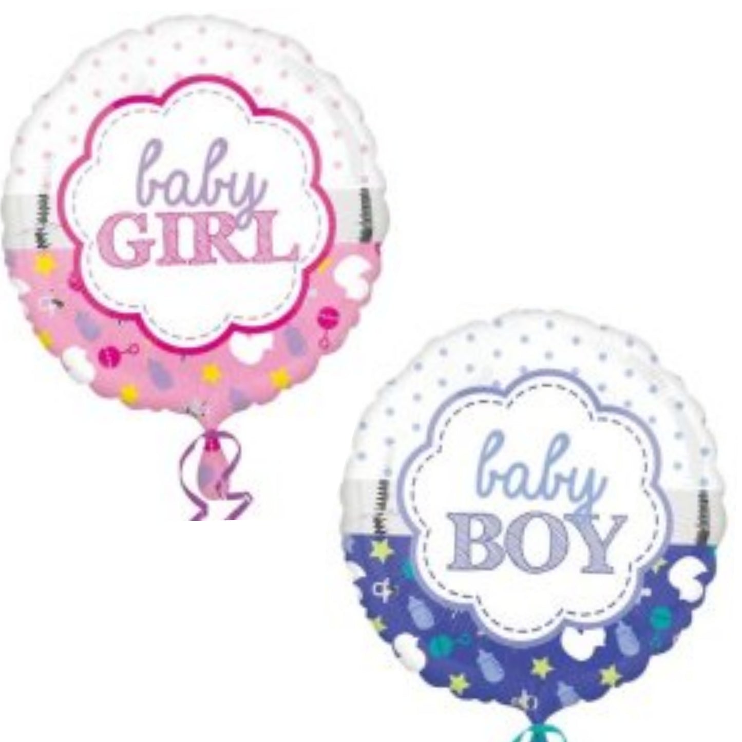 Baby Girl/ Boy Cute 18" Foil Balloon