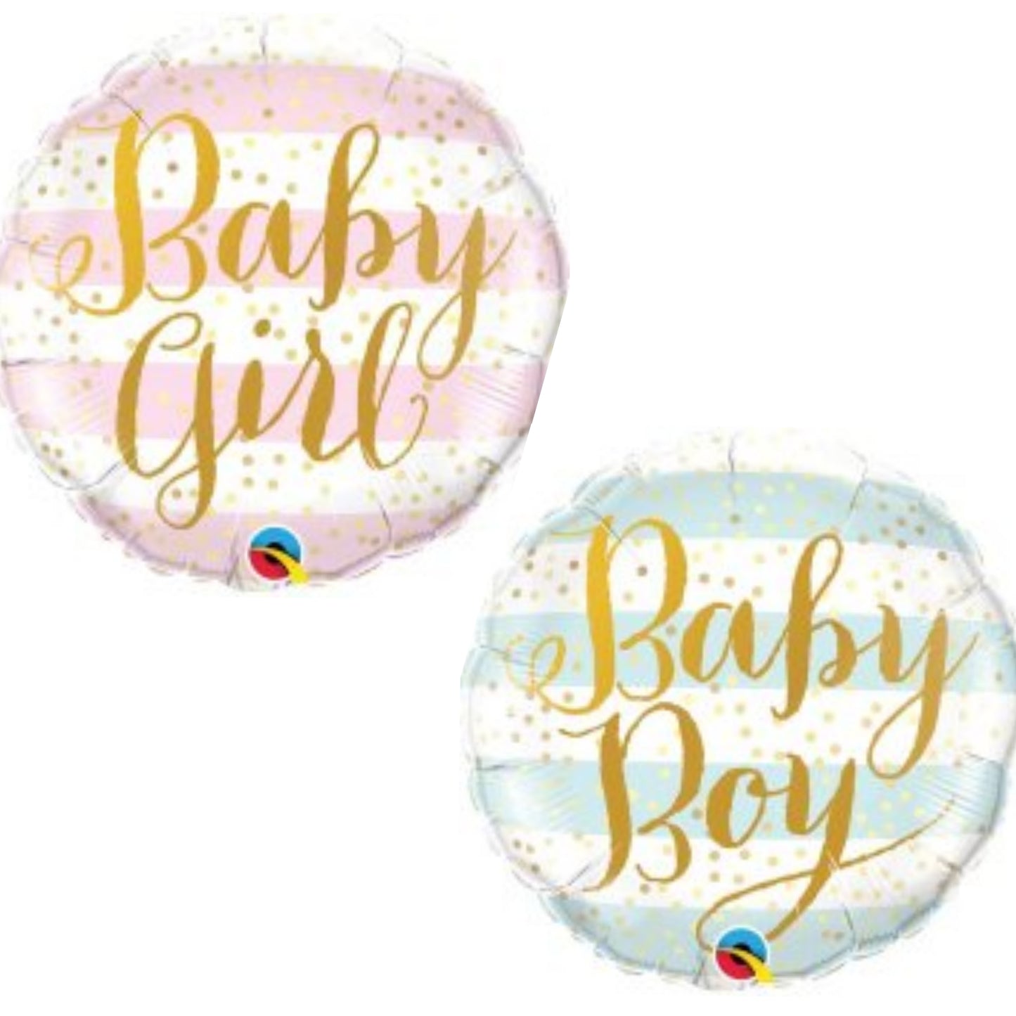 Baby Girl/ Boy Striped 18" Foil Balloon