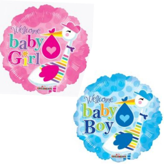 Baby Girl/ Boy Stalk 18" Foil Balloon