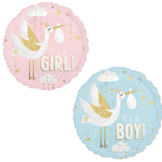 It's Girl/ Boy Special Delivery 18" Foil Balloon