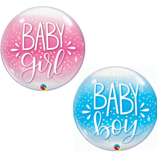 Baby Girl/ Boy Bubble Foil Balloon