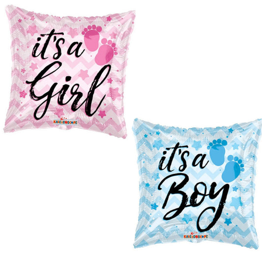 It's a Girl/ Boy Tiny Feet 18" Foil Balloon