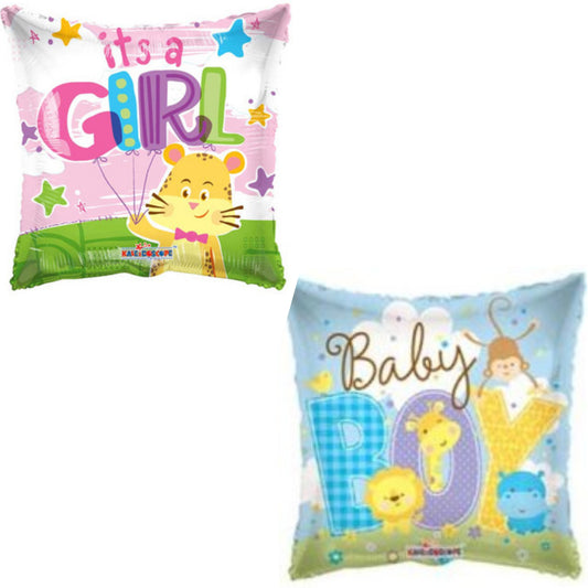 Baby Girl/ Boy Pillow 18" Foil Balloon