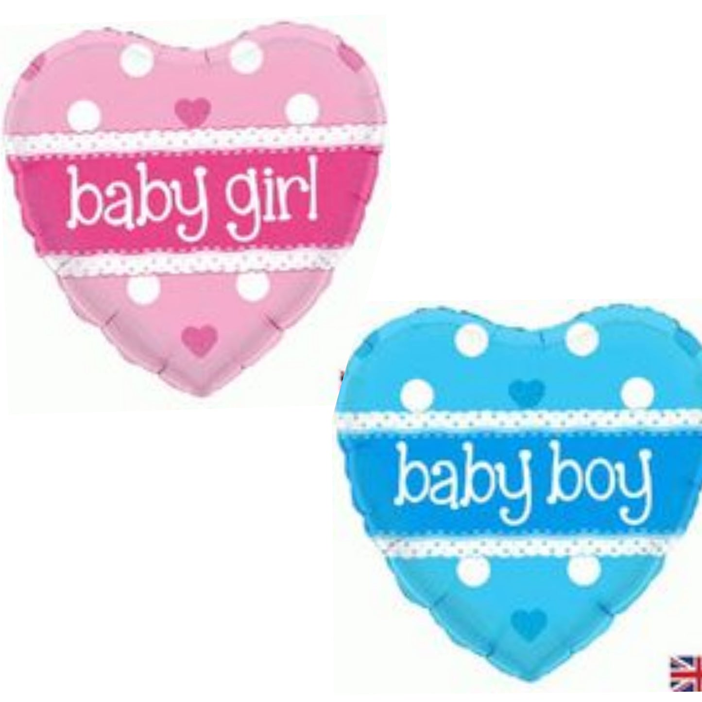 Baby Girl/ Boy Heart 18" Foil Balloon