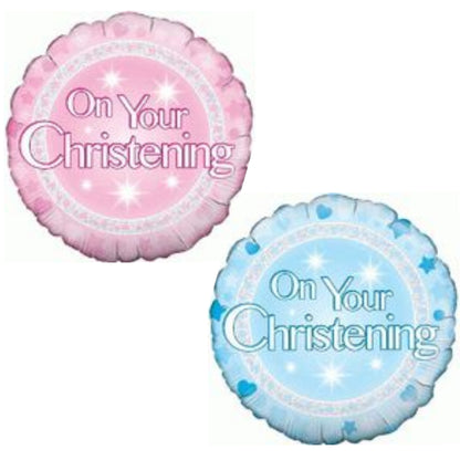 On Your Christening Girl/ Boy 18" Foil Balloon