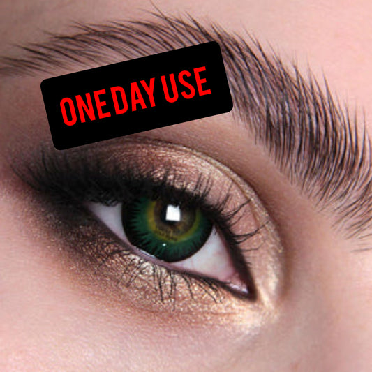 Mesmereyez Green Werewolf Contact Lenses- One Day Use