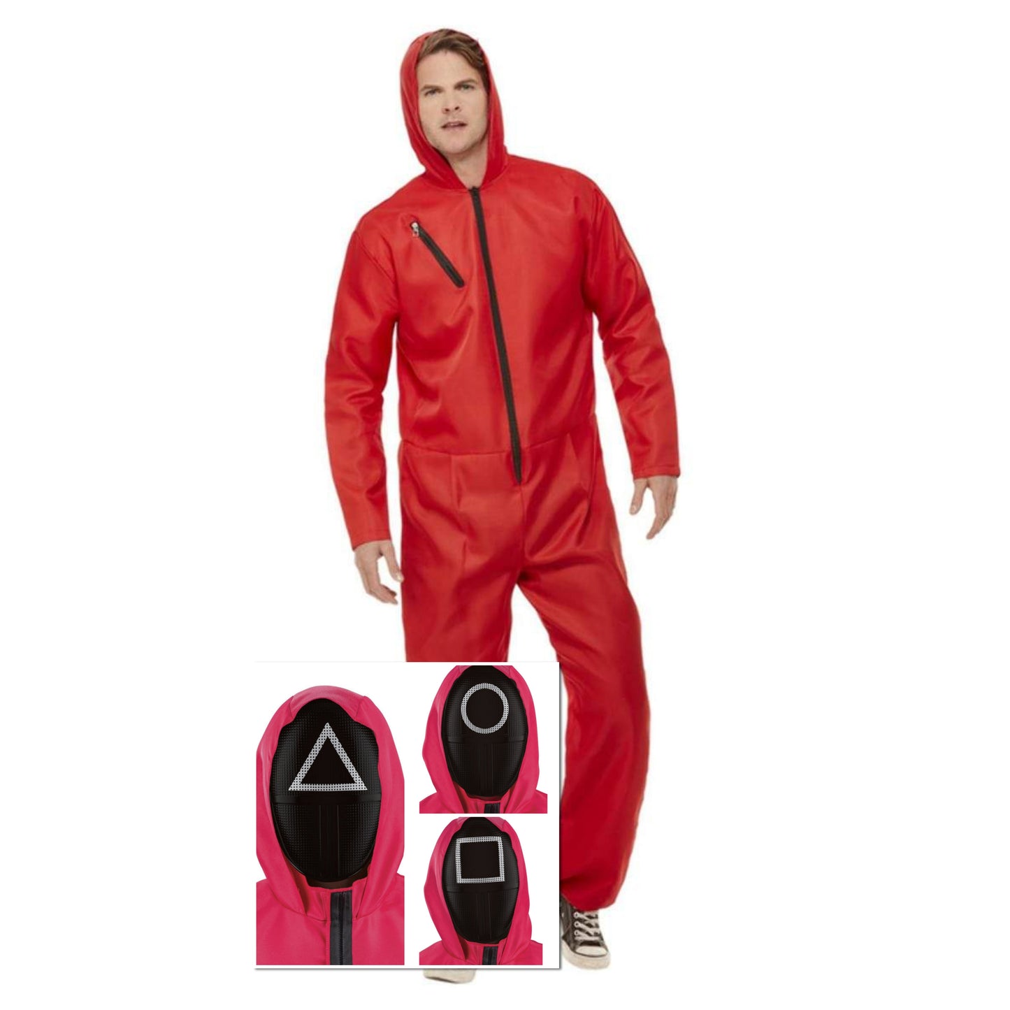Squid Guard Jumpsuit and Mask Costume