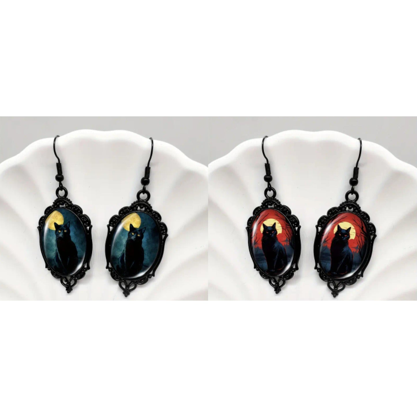 🌟New🌟 Cameo Cat Earrings