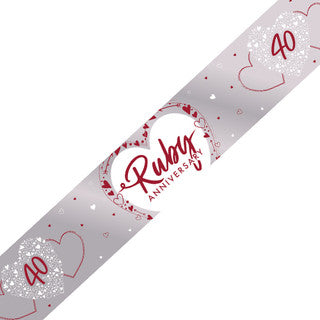 Happy Ruby Anniversary Banner
