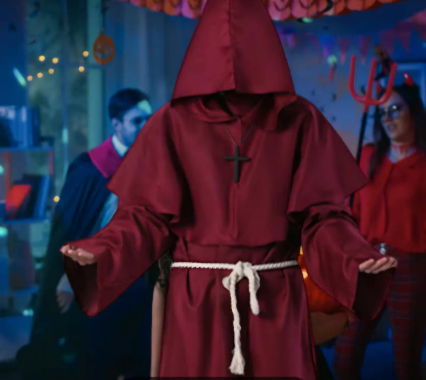 Red Satanic Monk Costume