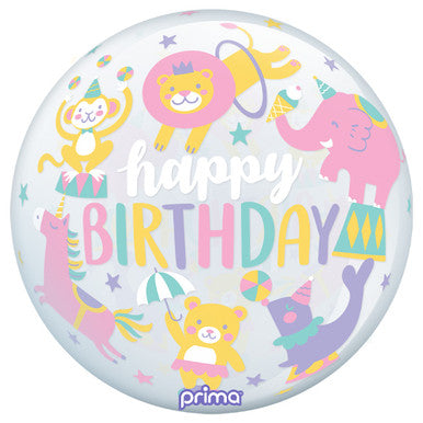 Circus Pastel Sphere Supershape Foil Balloon