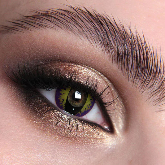 Mesmereyez Purple Kitty Contact Lenses- 3 Month Use