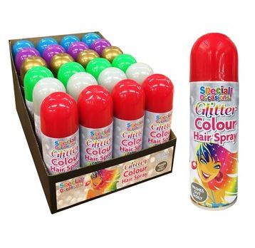 Hairspray Glitter Colour Blue