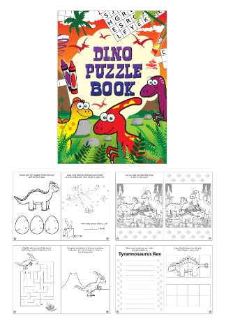 Dinosaur puzzle activity book