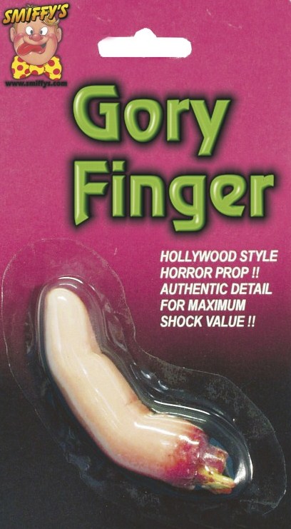 Plastic Severed Gory Finger Prop