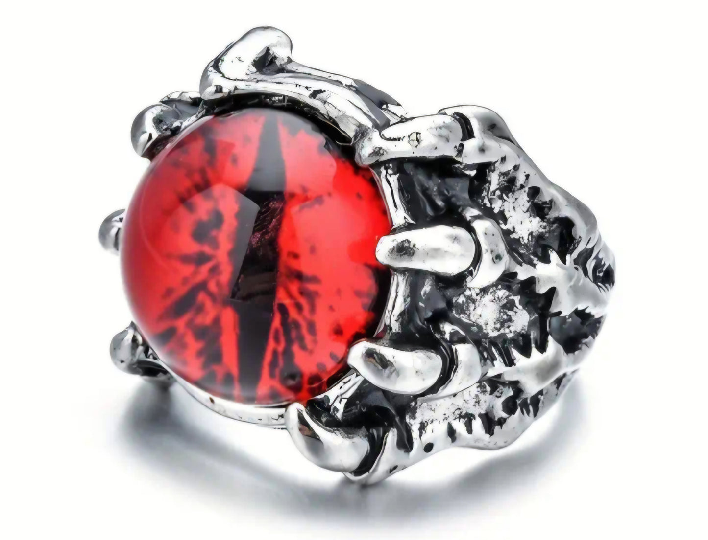 Solid Devil's Eye Ring Red