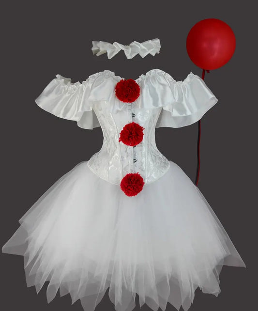 🌟New🌟 White Tutu Clown Costume