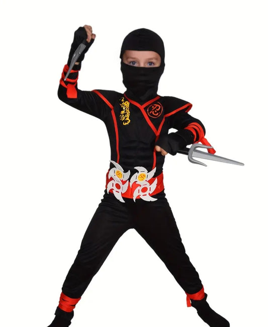 🌟New🌟 Red Weapon Ninja Child Costume